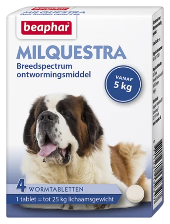 Beaphar Milquestra Vanaf 2 Kg (4 Tabletten)