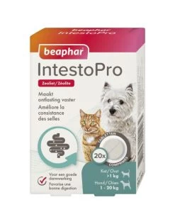 Beaphar Intestopro Kat – Hond – Spijsverteringmiddel – Tot 20 Kg 20 Tab
