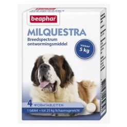 Beaphar Milquestra Vanaf 5 Kg (4 Tabletten)