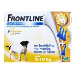 Frontline “Spot On” Dog (2-10 Kg) 3+1 Pipet Gratis